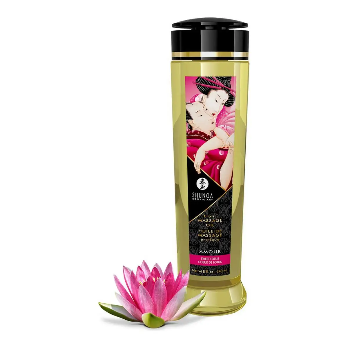 Huile de massage fleur de lotus amour shunga 240 ml _2520. DIAYTAR SENEGAL - Où Chaque Produit a son Histoire. Découvrez notre gamme de produits, chacun portant en lui le récit de l'artisanat et de la passion, pour vous offrir une expérience de shopping authentique.