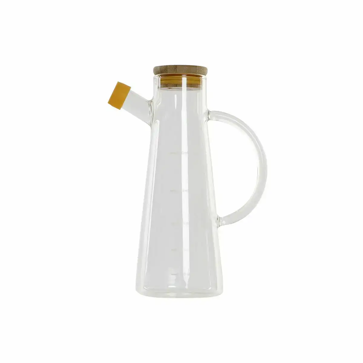 Huilier dkd home decor transparent bois verre plastique 500 ml_9247. DIAYTAR SENEGAL - L'Art de Vivre avec Authenticité. Explorez notre gamme de produits artisanaux et découvrez des articles qui apportent une touche unique à votre vie.