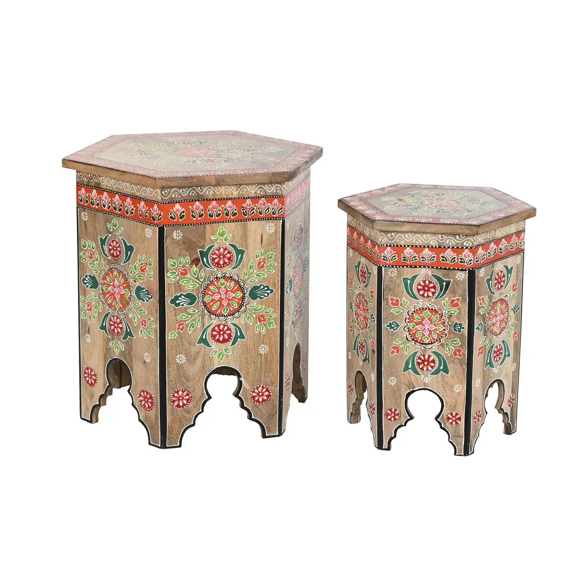 Jeu de 2 tables dkd home decor arabe bois bois de manguier 48 x 41 5 x 49 cm_4144. Bienvenue sur DIAYTAR SENEGAL - Où Choisir Rime avec Qualité. Explorez notre gamme diversifiée et découvrez des articles conçus pour répondre à vos attentes élevées.