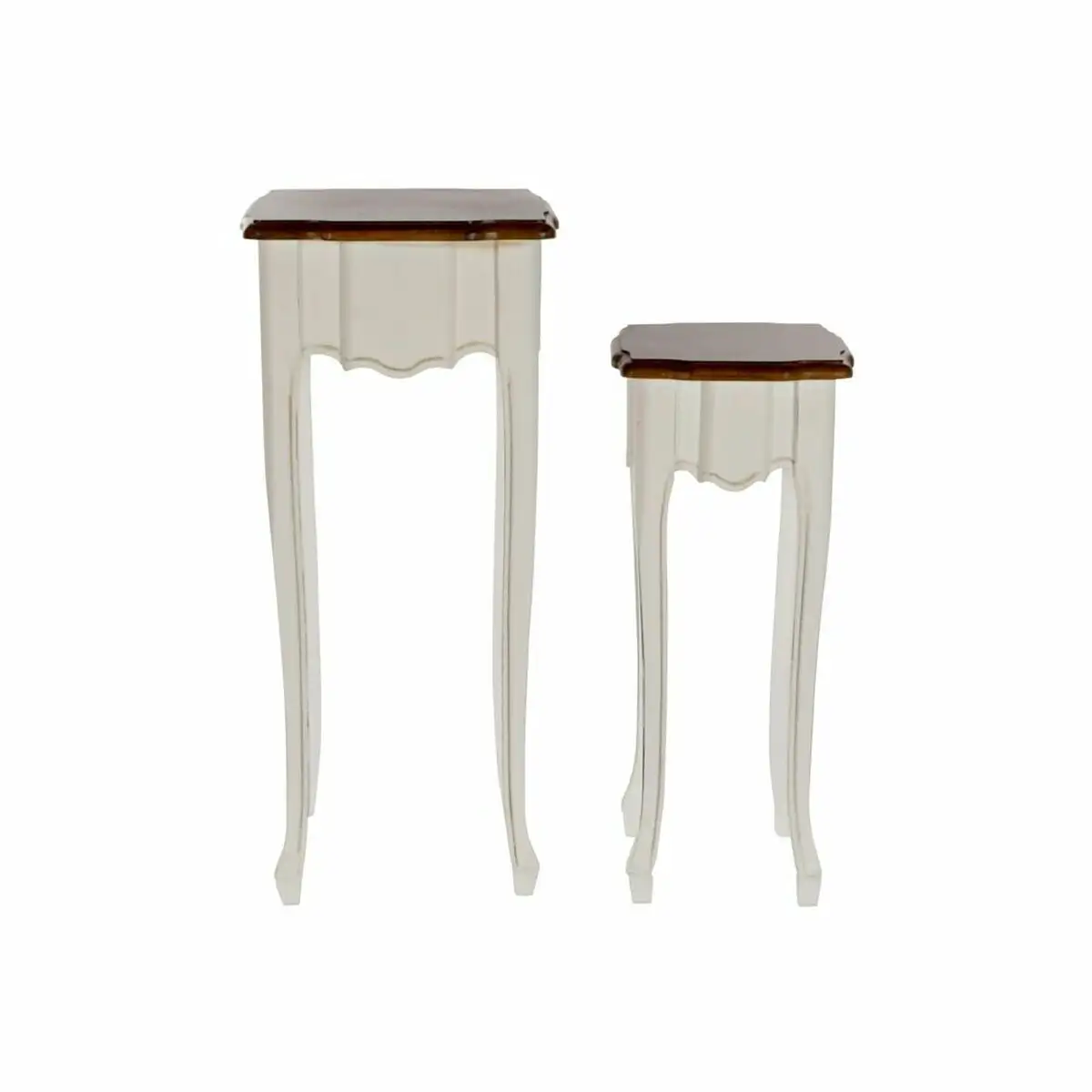 Jeu de 2 tables dkd home decor blanc marron 2 pcs 35 x 35 x 80 cm _6873. Bienvenue chez DIAYTAR SENEGAL - Où l'Authenticité Rencontre l'Accessibilité. Explorez notre sélection abordable et découvrez des articles qui incarnent l'essence du Sénégal.