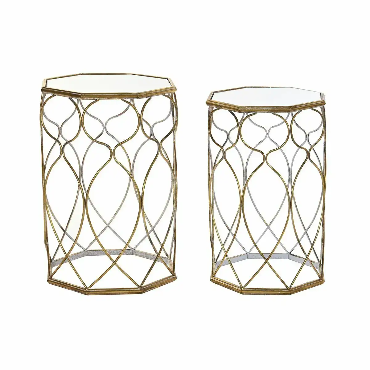 Jeu de 2 tables dkd home decor metal 42 x 42 x 63 cm _7854. Entrez dans le Monde de DIAYTAR SENEGAL - Où Chaque Article Raconte une Histoire Unique. Explorez notre boutique en ligne pour dénicher des trésors qui incarnent l'âme du Sénégal.