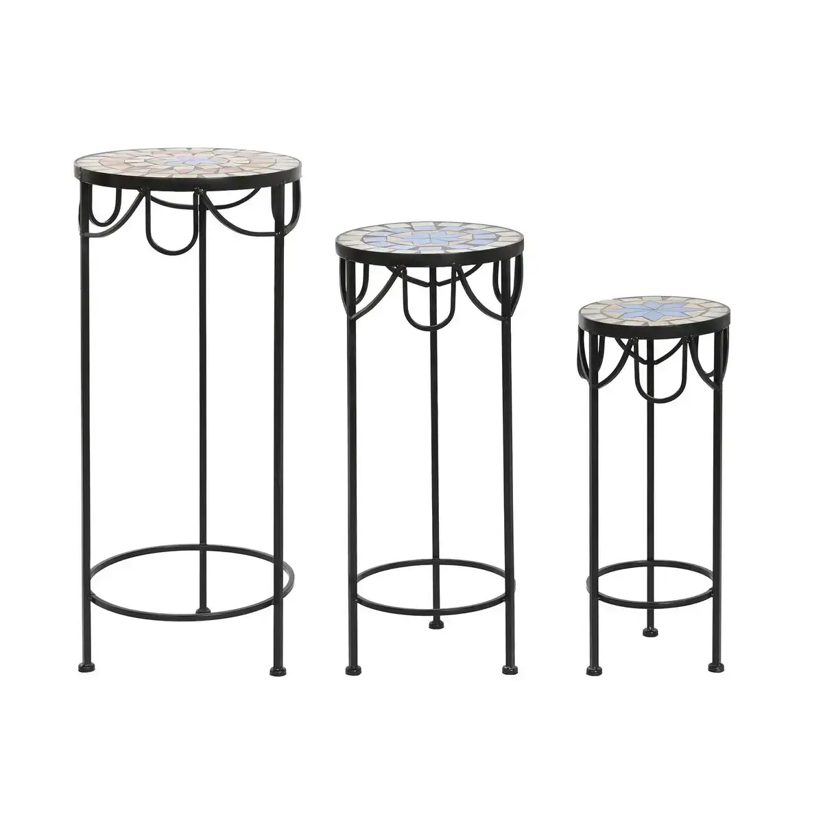 Jeu de 3 tables dkd home decor bleu ceramique noir forge 30 x 30 x 69 cm 3 pieces _9794. Entrez dans l'Univers de DIAYTAR SENEGAL - Où Choisir est un Voyage. Explorez notre gamme diversifiée et trouvez des articles qui répondent à tous vos besoins et envies.
