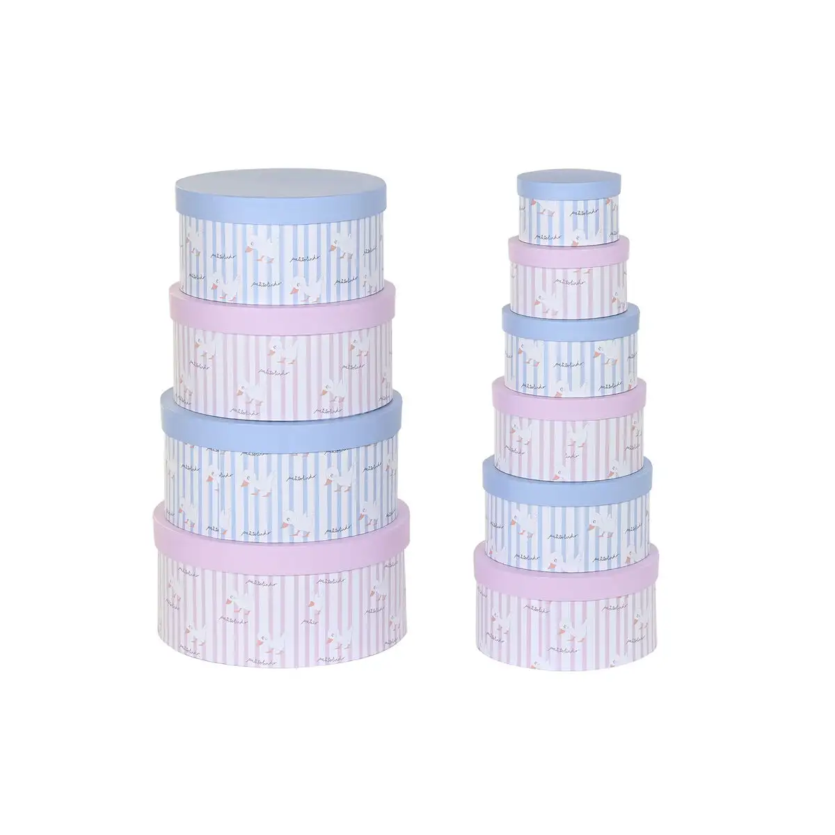 Jeu de caisses de rangement empilables dkd home decor bleu rose carton 37 5 x 37 5 x 18 cm _6379. DIAYTAR SENEGAL - Où Choisir est une Célébration de l'Artisanat Local. Découvrez notre boutique en ligne et choisissez des produits qui incarnent la passion des artisans sénégalais.