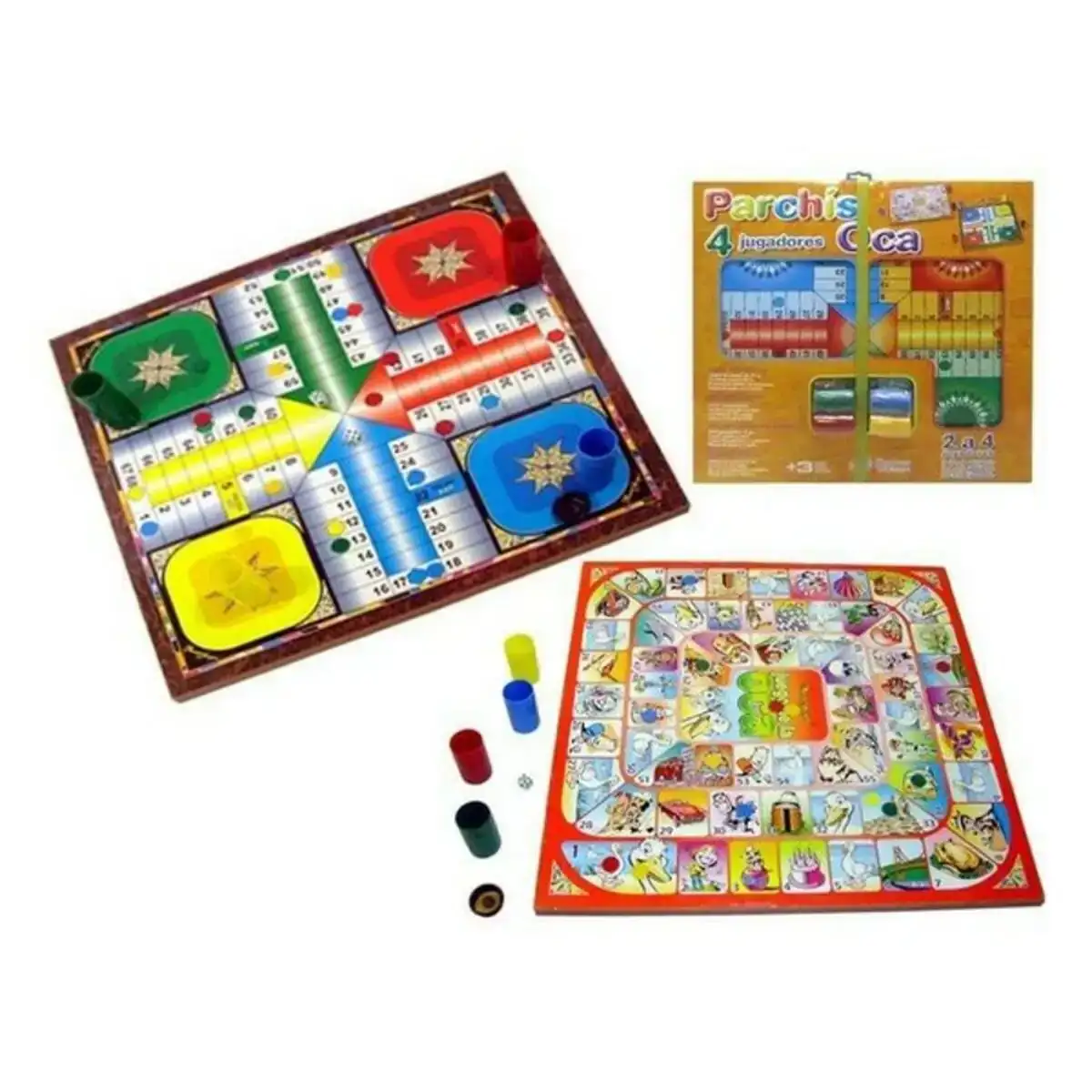 Jeu de petit chevaux et de l oie 41 x 41 cm _5451. DIAYTAR SENEGAL - Votre Escapade Shopping Virtuelle. Explorez notre boutique en ligne et dénichez des trésors qui évoquent la culture et le savoir-faire sénégalais, un clic à la fois.