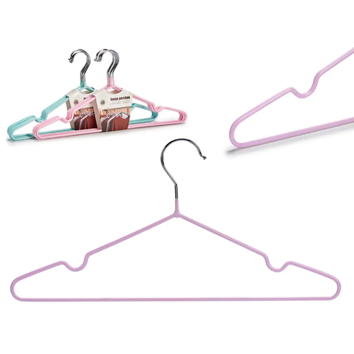 Jeu de porte manteaux bleu rose lila acier plastique_2367. DIAYTAR SENEGAL - Votre Destination Shopping pour Tous. Parcourez notre boutique en ligne et découvrez une variété de produits pour satisfaire tous vos besoins et désirs.