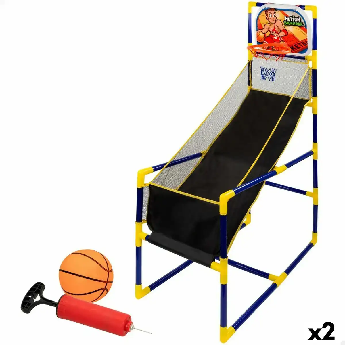 Jeu de visee colorbaby basket ball 45 5 x 139 x 90 cm 2 unites _4728. DIAYTAR SENEGAL - Votre Destination Shopping Incontournable. Parcourez nos rayons virtuels et trouvez des articles qui répondent à tous vos besoins, du quotidien à l'exceptionnel.