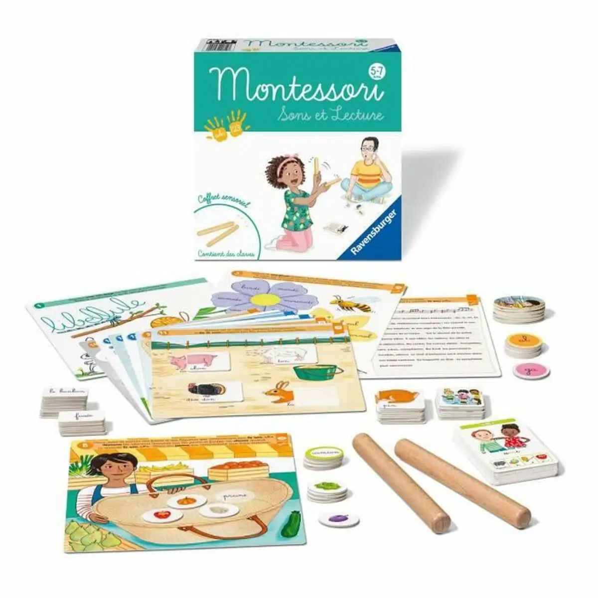 Jeu education enfant ravensburger montessori sounds and reading francais fr _3613. DIAYTAR SENEGAL - L'Art de Vivre en Couleurs et en Styles. Parcourez notre sélection et trouvez des articles qui reflètent votre personnalité et votre goût pour la vie.