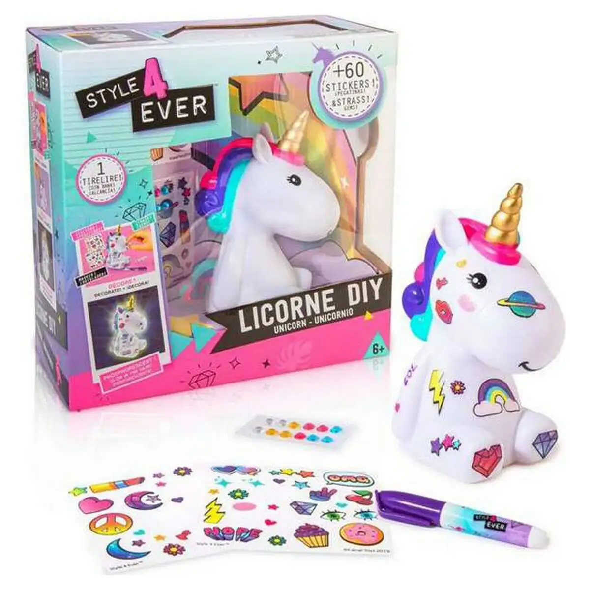 Jeu unicorn lamp diy canal toys casofg208 blanc multicouleur 22 cm _9282. DIAYTAR SENEGAL - Là où Chaque Achat Contribue à un Rêve. Naviguez à travers notre boutique en ligne et soutenez des artisans talentueux tout en acquérant des trésors.