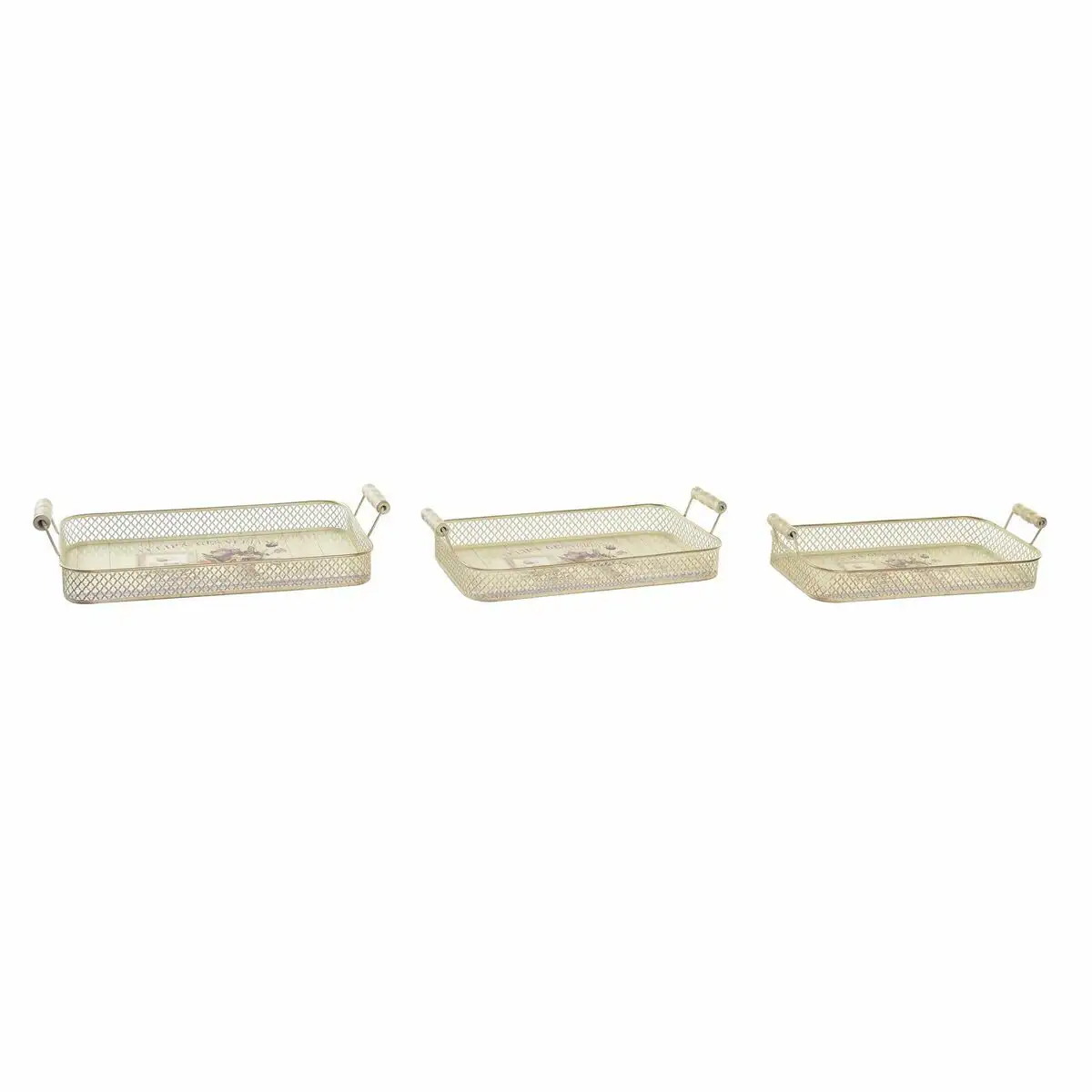 Jeux de plateaux dkd home decor 40 x 21 x 8 cm rose metal 8 cm 3 pieces shabby chic_4361. DIAYTAR SENEGAL - L'Art de Magasiner sans Limites. Naviguez à travers notre collection diversifiée pour trouver des produits qui élargiront vos horizons shopping.