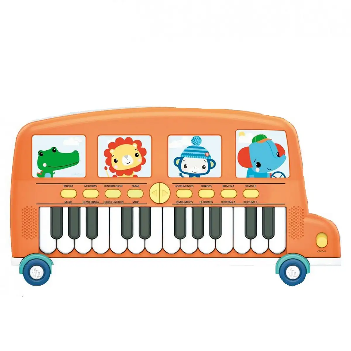 Jouet musical fisher price piano electronique le bus_1569. DIAYTAR SENEGAL - Là où Chaque Achat Contribue à un Rêve. Naviguez à travers notre boutique en ligne et soutenez des artisans talentueux tout en acquérant des trésors.