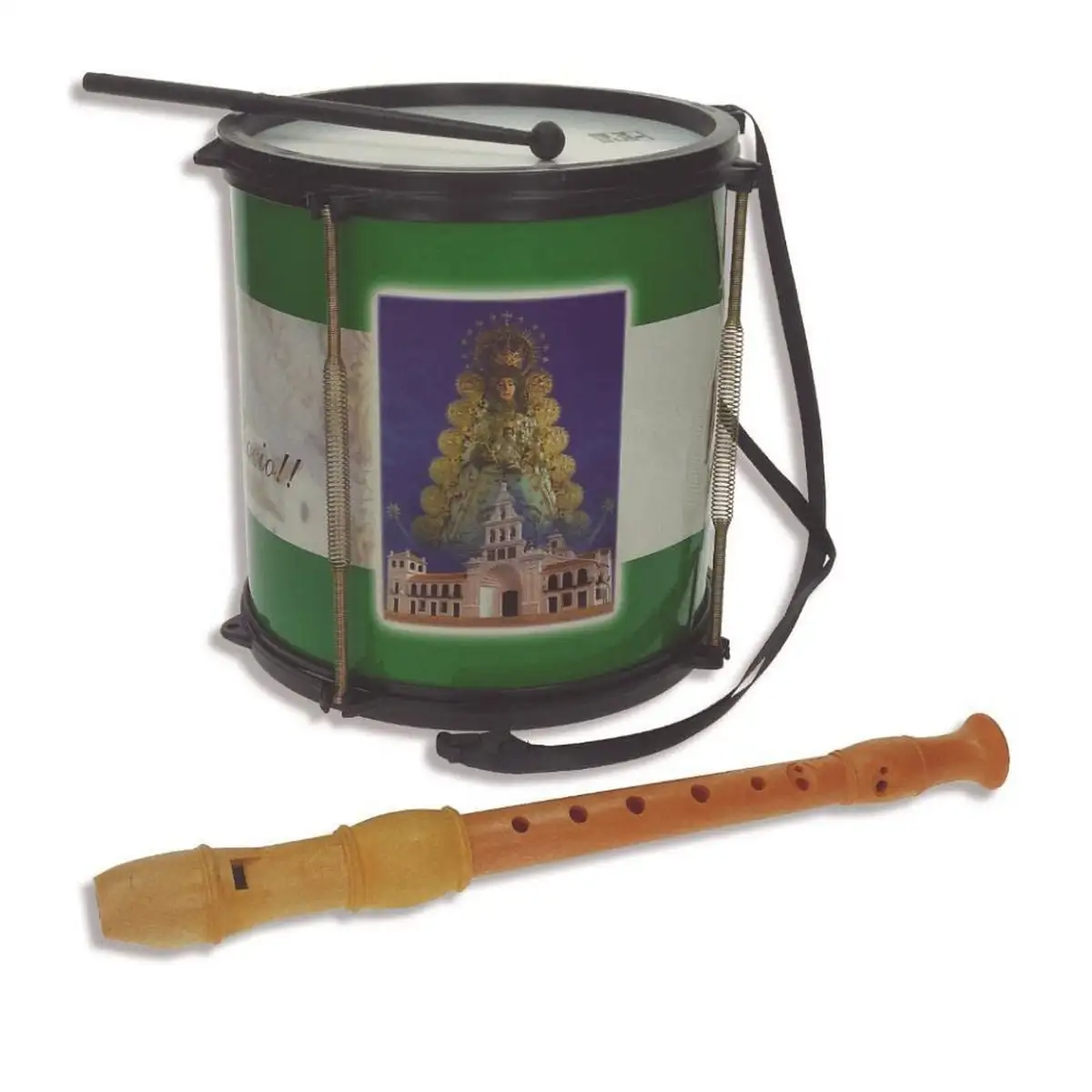 Jouet musical reig tambour flute a bec_6641. DIAYTAR SENEGAL - Là où Chaque Produit Est une Trouvaille. Parcourez notre catalogue diversifié et découvrez des articles qui enrichiront votre quotidien, du pratique à l'insolite.