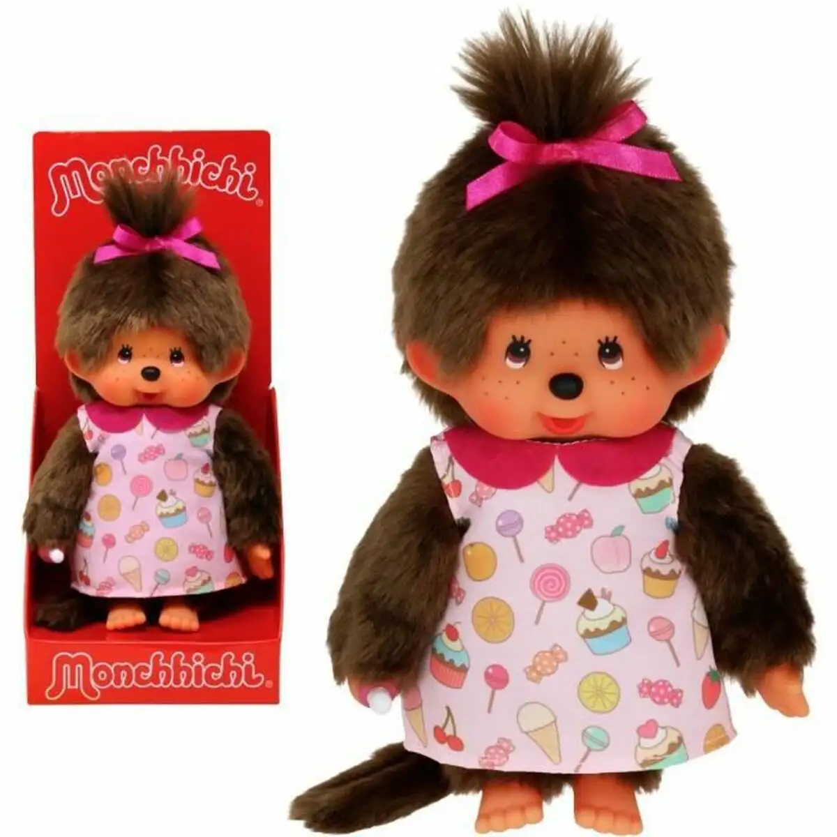 Jouet peluche bandai monchhichi _4703. DIAYTAR SENEGAL - Votre Paradis Shopping au Cœur du Sénégal. Explorez notre boutique en ligne et découvrez des produits conçus pour enchanter chaque aspect de votre vie.