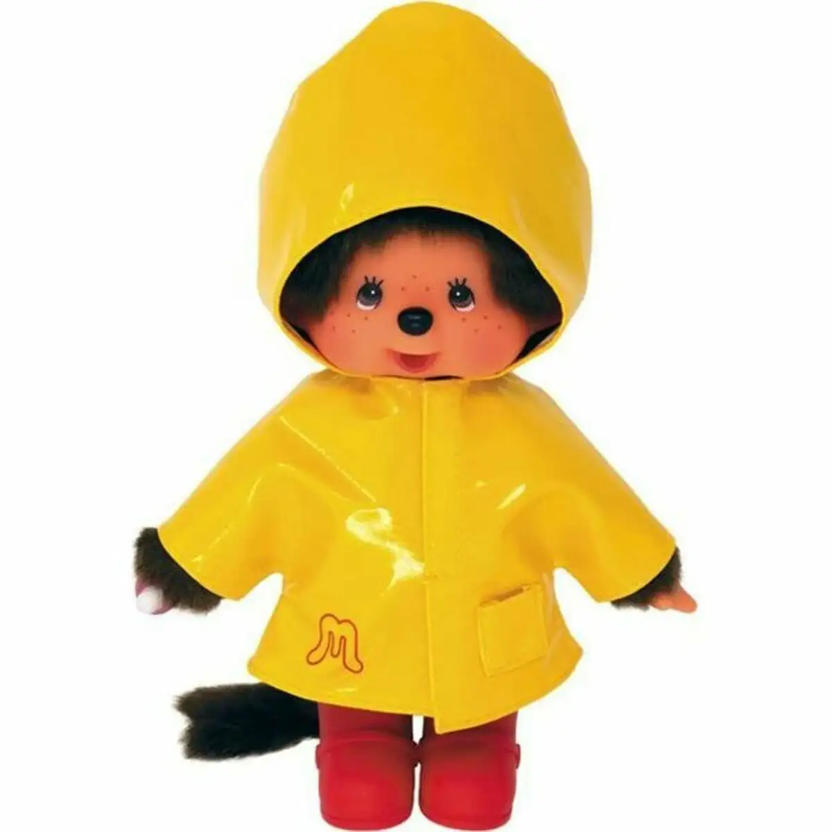 Jouet peluche bandai monchhichi iconic raincoat 20 cm jaune_6400. DIAYTAR SENEGAL - Où Choisir Devient une Découverte. Explorez notre boutique en ligne et trouvez des articles qui vous surprennent et vous ravissent à chaque clic.