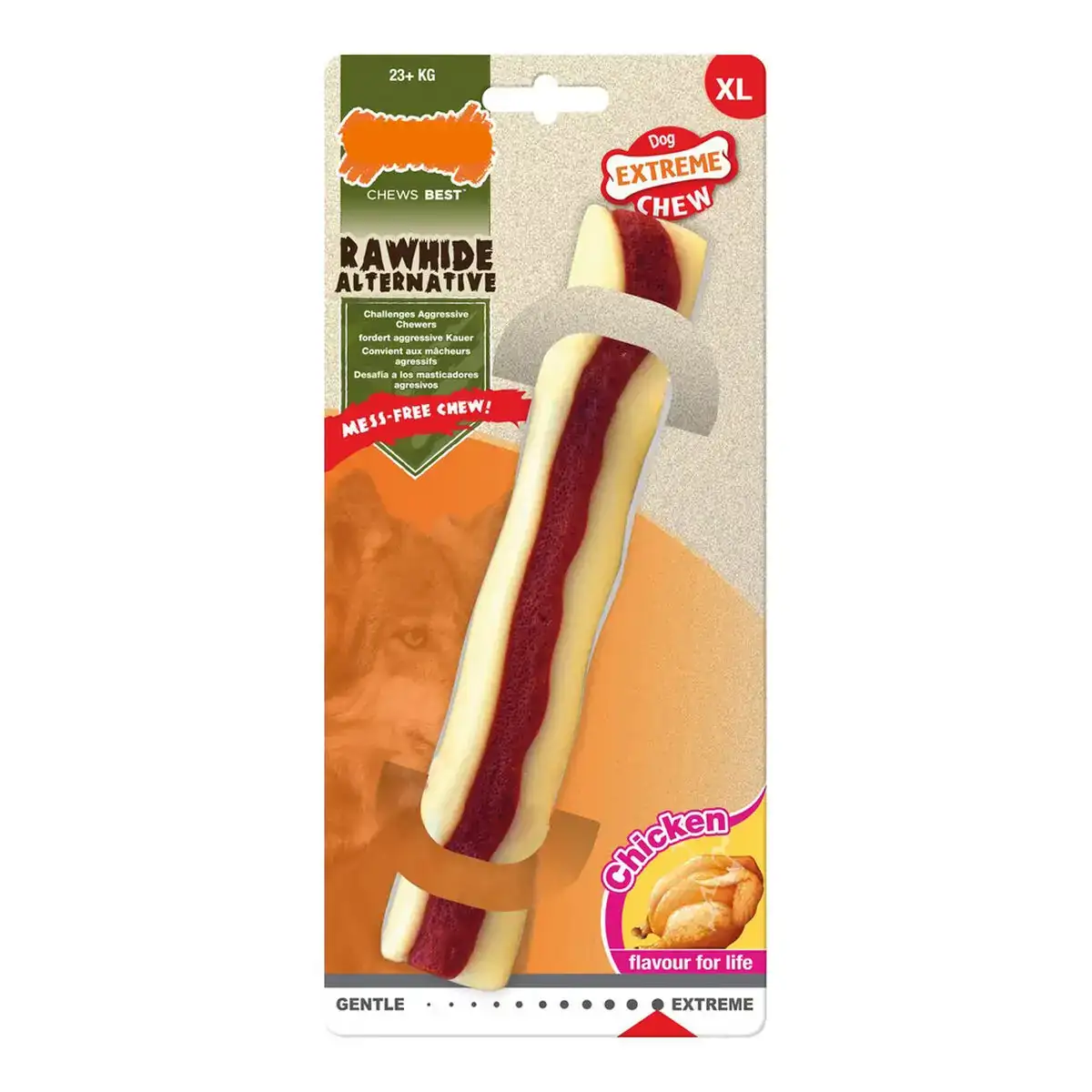Jouet pour chien nylabone extreme chew roll rawhide taille xl poulet nylon_5385. DIAYTAR SENEGAL - Votre Passage vers le Raffinement. Plongez dans notre univers de produits exquis et choisissez des articles qui ajoutent une touche de sophistication à votre vie.