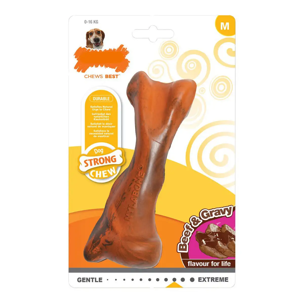 Jouet pour chien nylabone strong chew sauce viande caoutchouc taille m_7123. DIAYTAR SENEGAL - Là où Chaque Produit a son Histoire. Découvrez notre gamme de produits, chacun portant en lui le récit de l'artisanat et de la passion, pour vous offrir une expérience de shopping authentique.