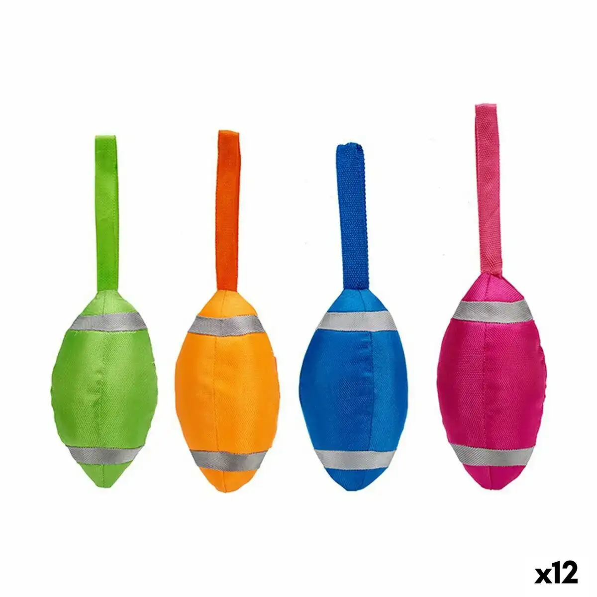 Jouet pour chien rugby 11 x 8 5 x 30 cm 12 unites _5282. DIAYTAR SENEGAL - Où la Qualité est Notre Engagement. Explorez notre boutique en ligne pour découvrir des produits conçus pour vous apporter satisfaction et plaisir.