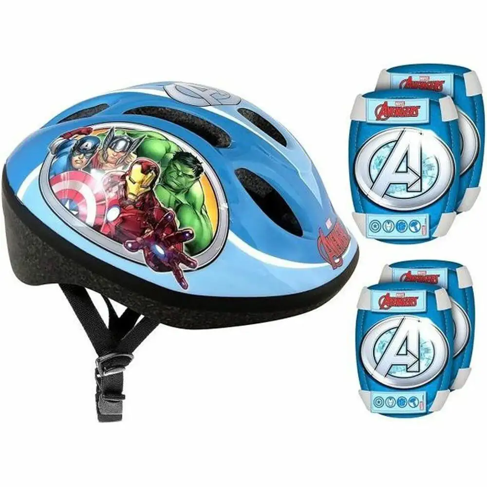 Kit casque et genouilleres stamp avengers_5877. DIAYTAR SENEGAL - Où Choisir Devient une Découverte. Explorez notre boutique en ligne et trouvez des articles qui vous surprennent et vous ravissent à chaque clic.