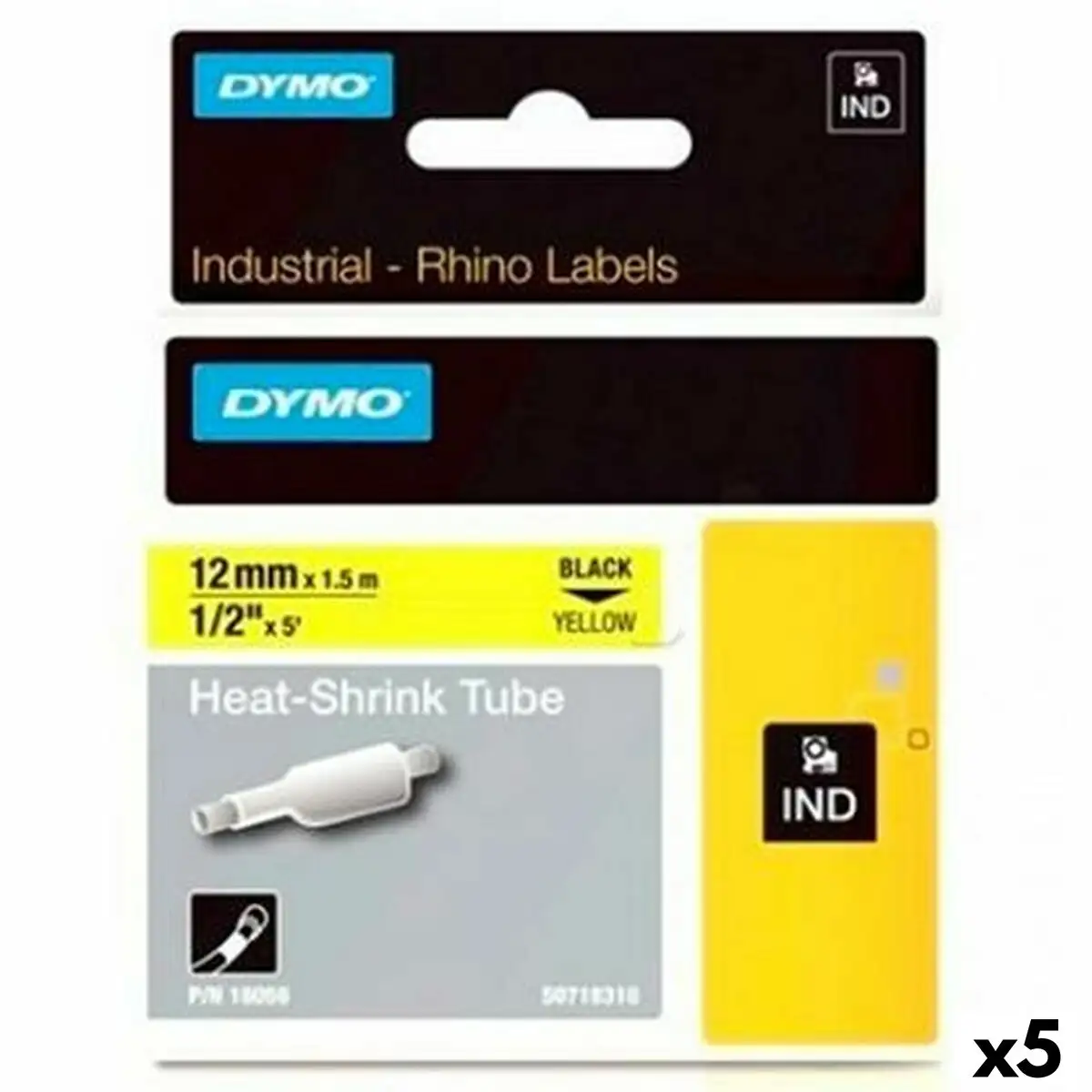 Kit de gaines thermo retratables rhino dymo id1 12 12 x 1 5 mm noir jaune 5 unites _9153. DIAYTAR SENEGAL - Votre Escapade Shopping Virtuelle. Explorez notre boutique en ligne et dénichez des trésors qui évoquent la culture et le savoir-faire sénégalais, un clic à la fois.