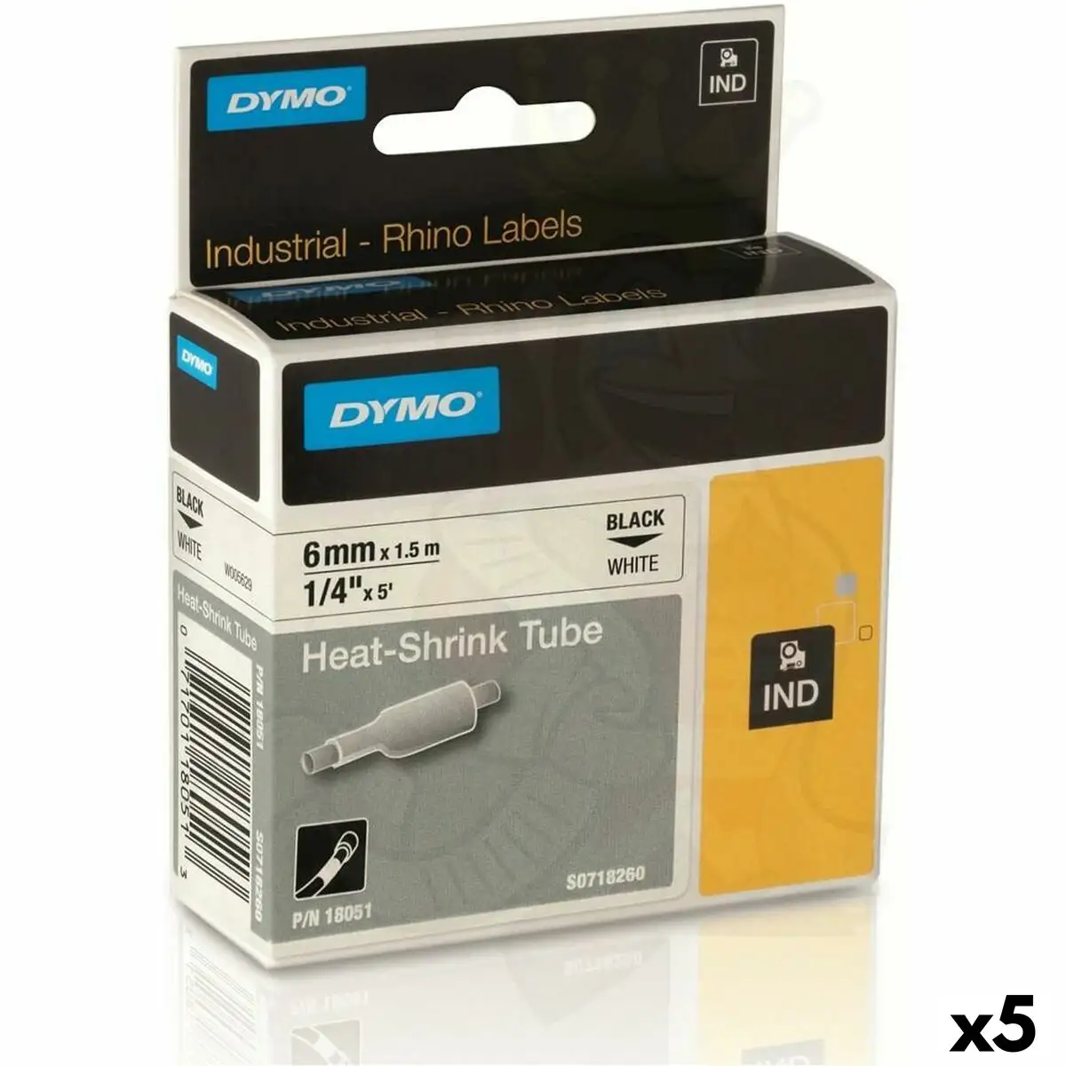 Kit de gaines thermo retratables rhino dymo id1 6 6 x 1 5 mm noir jaune 5 unites _9942. Plongez dans l'Univers de DIAYTAR SENEGAL - Où la Qualité et la Diversité se rencontrent. Parcourez nos rayons virtuels pour trouver des produits répondant à tous les besoins, du confort de votre foyer.