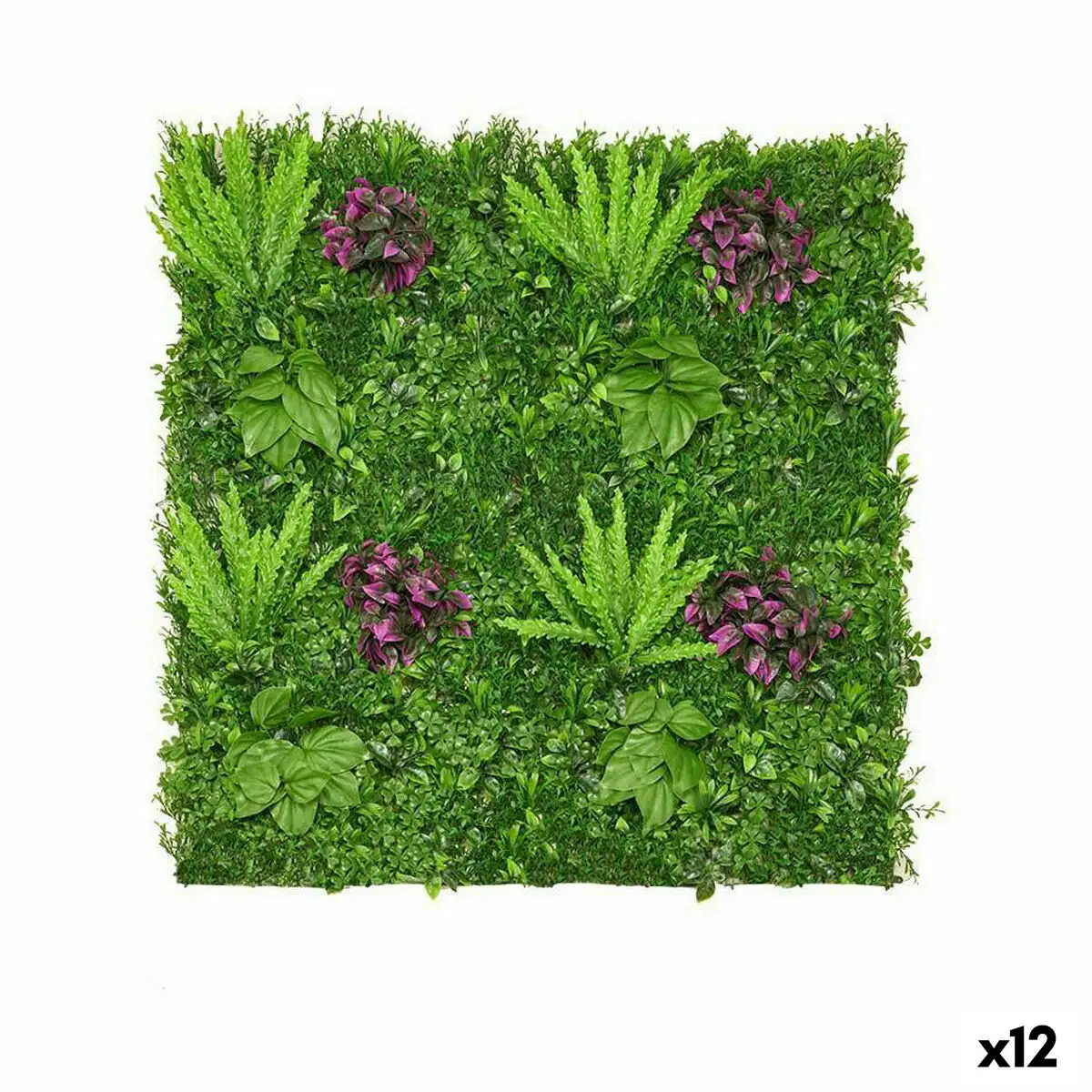 Kit de jardin vertical fougere multicouleur plastique 100 x 7 x 100 cm 12 unites _7769. DIAYTAR SENEGAL - Votre Passage vers le Raffinement. Plongez dans notre univers de produits exquis et choisissez des articles qui ajoutent une touche de sophistication à votre vie.