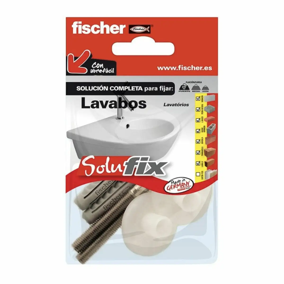 Kit de scellement fischer solufix 502695 lavabo 6 pieces_3357. DIAYTAR SENEGAL - L'Art de Magasiner sans Limites. Naviguez à travers notre collection diversifiée pour trouver des produits qui élargiront vos horizons shopping.