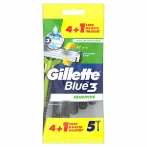 Lames de rasoir gillette blue sensitive 5 unites_9534. Bienvenue sur DIAYTAR SENEGAL - Là où le Shopping Devient une Aventure. Explorez notre catalogue et dénichez des trésors qui élargiront votre horizon shopping.
