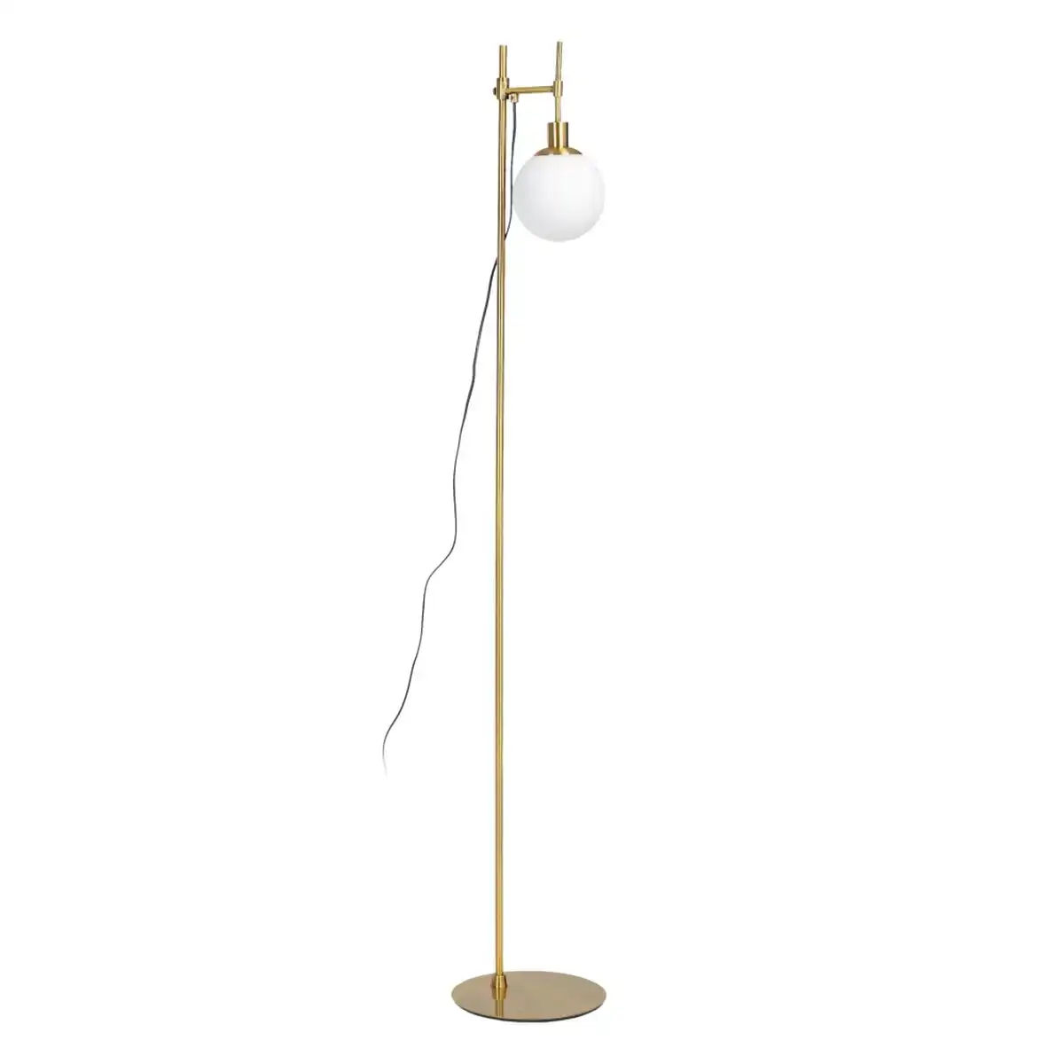 Lampadaire 24 x 17 x 160 cm verre dore metal_1834. DIAYTAR SENEGAL - Votre Destination Shopping Inspirante. Explorez notre catalogue pour trouver des articles qui stimulent votre créativité et votre style de vie.