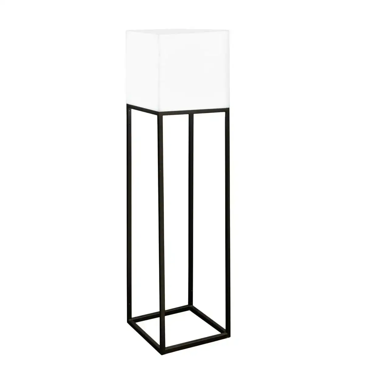 Lampadaire block blanc gris polyethylene acier 38 x 38 x 155 cm_2846. Bienvenue chez DIAYTAR SENEGAL - Où Choisir est un Voyage. Plongez dans notre plateforme en ligne pour trouver des produits qui ajoutent de la couleur et de la texture à votre quotidien.