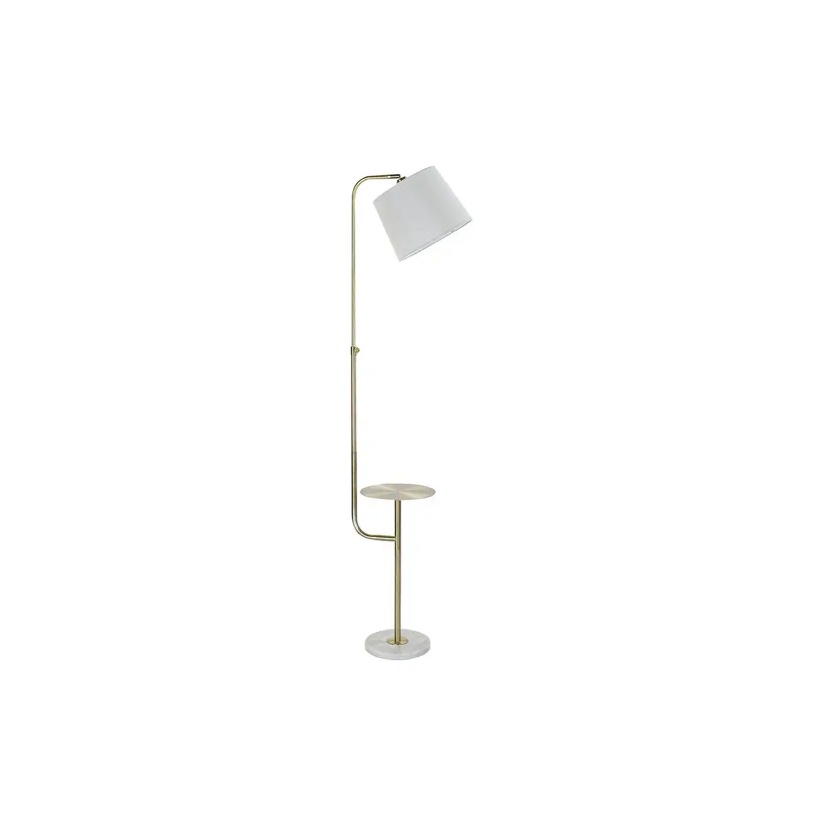 Lampadaire dkd home decor 38 x 30 x 180 cm dore metal blanc marbre 220 v 50 w_5935. DIAYTAR SENEGAL - Où Chaque Produit est une Promesse de Qualité. Explorez notre boutique en ligne et choisissez des produits qui répondent à vos exigences élevées.