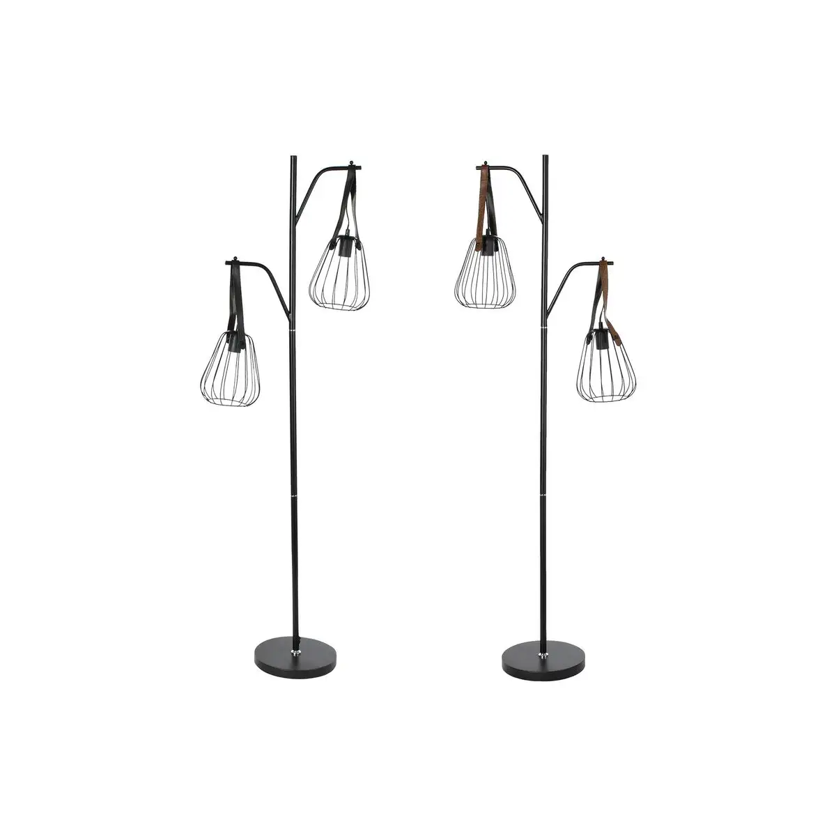 Lampadaire dkd home decor 55 x 25 x 150 cm noir metal polyurethane 220 v 50 w 2 unites _9931. Bienvenue chez DIAYTAR SENEGAL - Où Chaque Achat est un Geste d'Amour. Découvrez notre sélection minutieuse et choisissez des articles qui témoignent de votre passion.