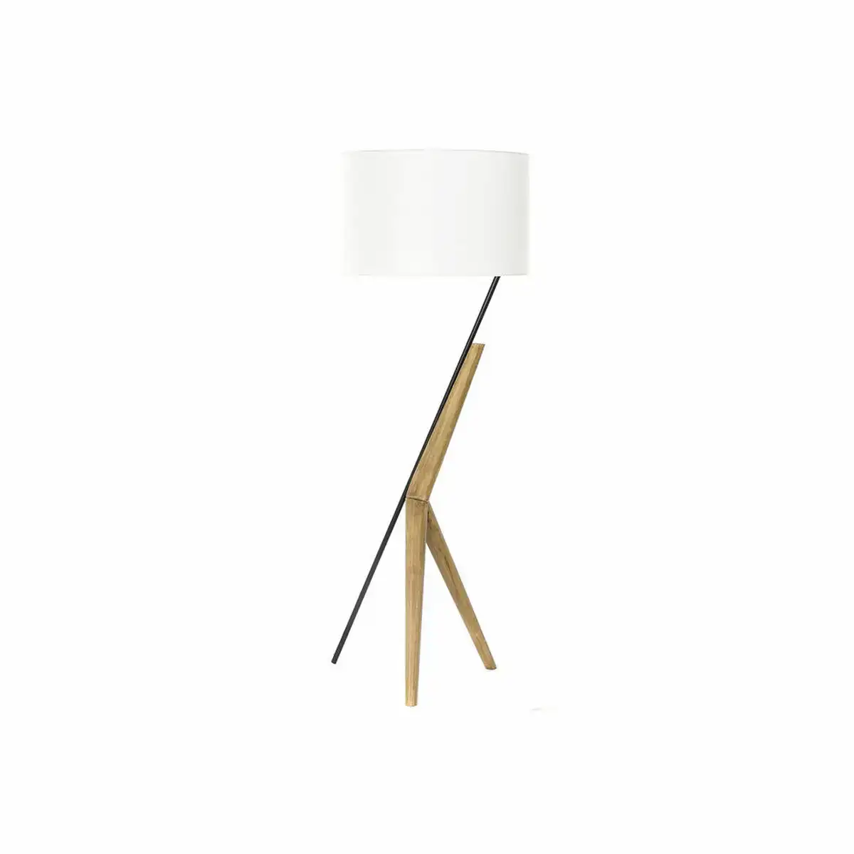 Lampadaire dkd home decor blanc marron noir metal chene 50 w 220 v 54 x 52 x 145 cm_4549. DIAYTAR SENEGAL - Là où Chaque Achat a du Sens. Explorez notre gamme et choisissez des produits qui racontent une histoire, votre histoire.