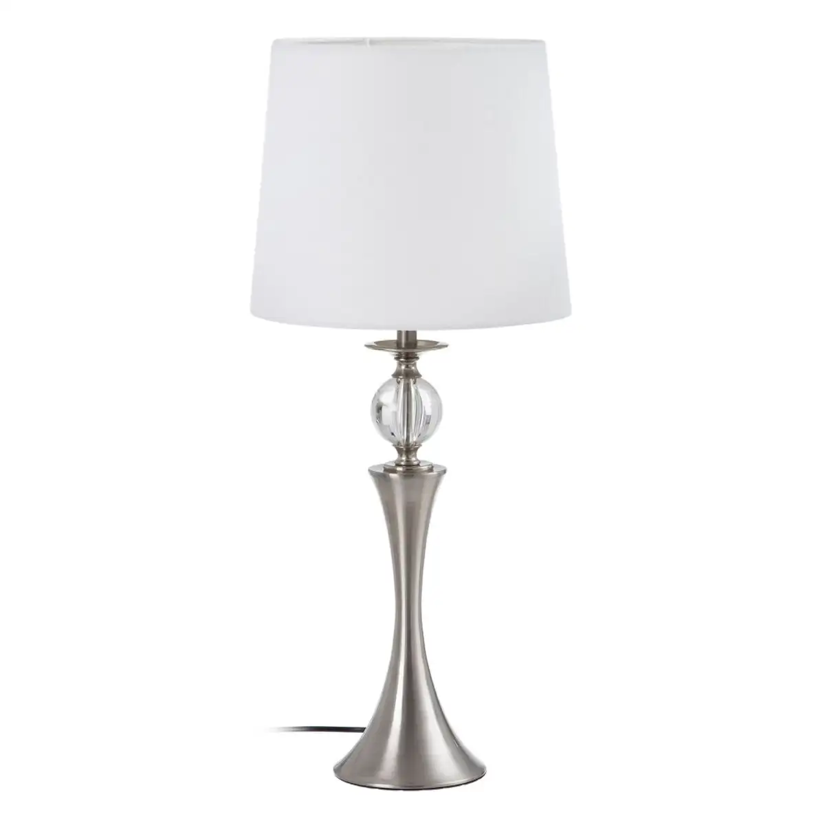 Lampe de bureau 30 x 30 x 67 cm metal argent_8610. Bienvenue chez DIAYTAR SENEGAL - Où le Shopping Devient un Voyage. Explorez notre plateforme pour dénicher des produits uniques, racontant l'histoire et l'âme du Sénégal.