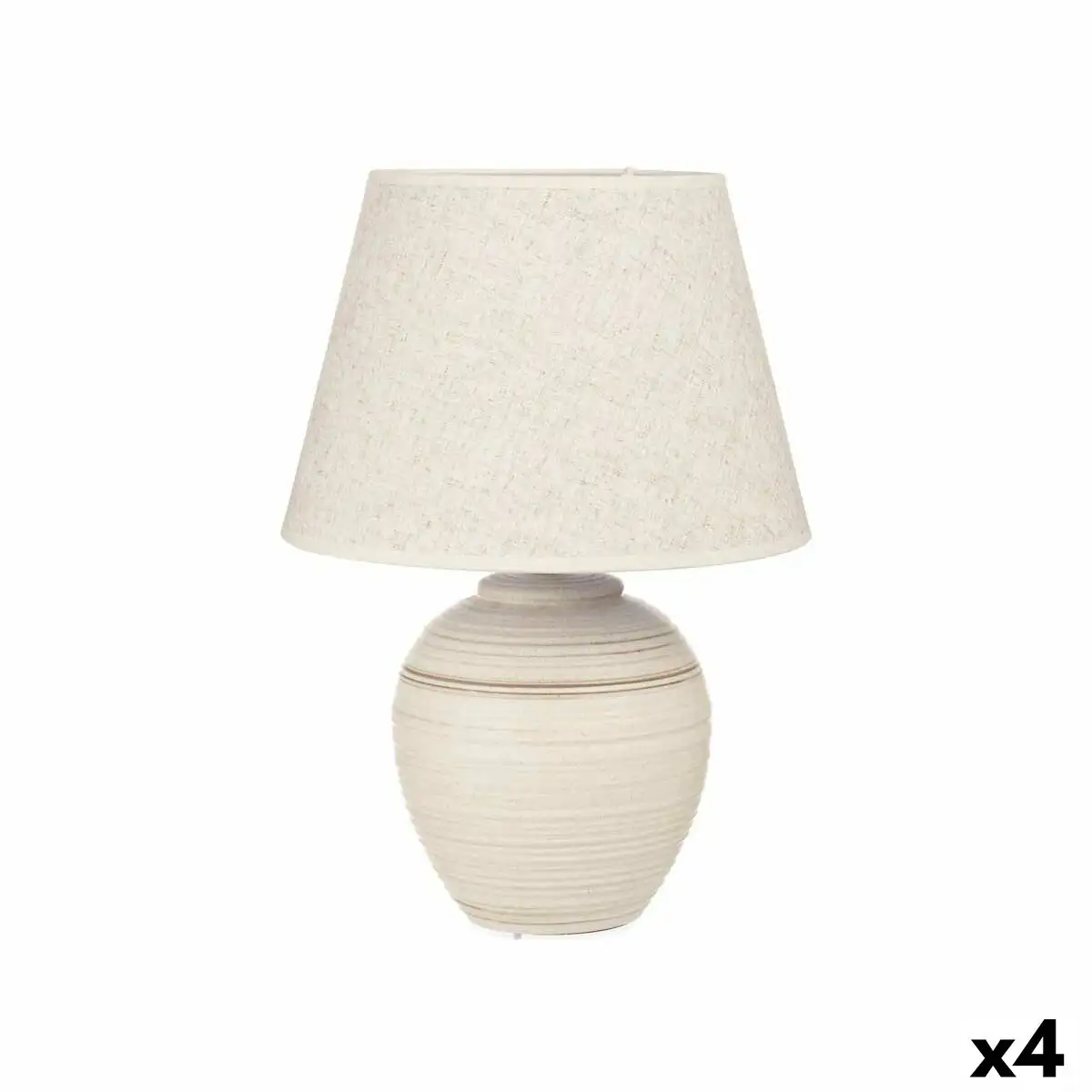 Lampe de bureau 40 w ondes beige ceramique 33 x 45 x 33 cm 4 unites _8508. Entrez dans le Monde de DIAYTAR SENEGAL - Où Chaque Article Raconte une Histoire Unique. Explorez notre boutique en ligne pour dénicher des trésors qui incarnent l'âme du Sénégal.