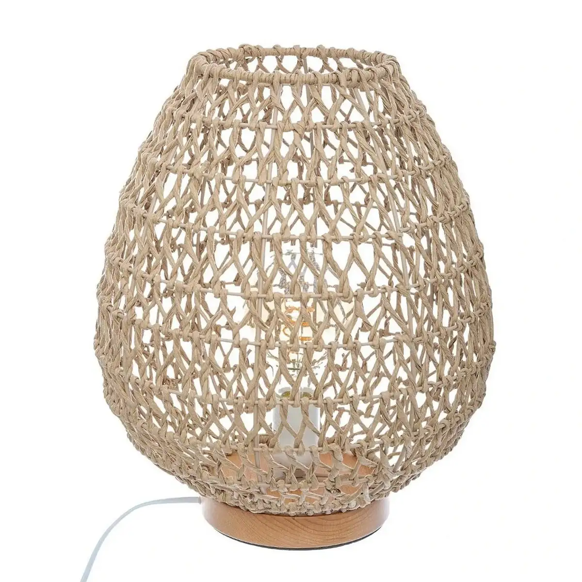 Lampe de bureau atmosphera tresse sable 40 w o 35 5 x 30 cm_1944. DIAYTAR SENEGAL - Où Choisir est un Plaisir Responsable. Explorez notre boutique en ligne et adoptez des produits qui reflètent notre engagement envers la durabilité.