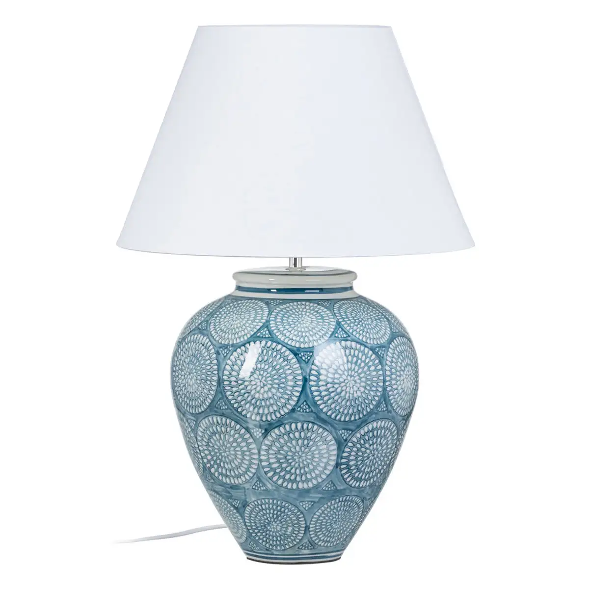 Lampe de bureau ceramique turquoise 41 x 41 x 61 cm_1020. DIAYTAR SENEGAL - Où Choisir Devient une Expression de Soi. Découvrez notre boutique en ligne et trouvez des articles qui révèlent votre personnalité et votre style.