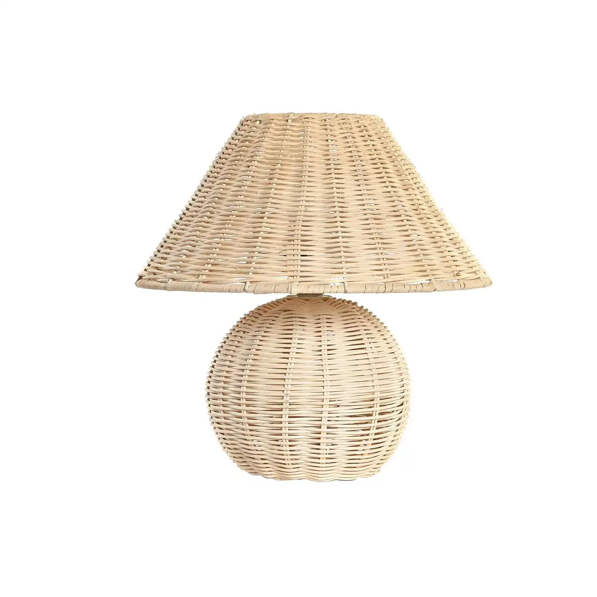 Lampe de bureau dkd home decor naturel rotin 220 v 50 w alpino 30 x 30 x 31 cm _9012. DIAYTAR SENEGAL - Où Choisir est une Célébration de l'Artisanat. Explorez notre boutique en ligne et choisissez des articles qui incarnent l'art et le savoir-faire du Sénégal.