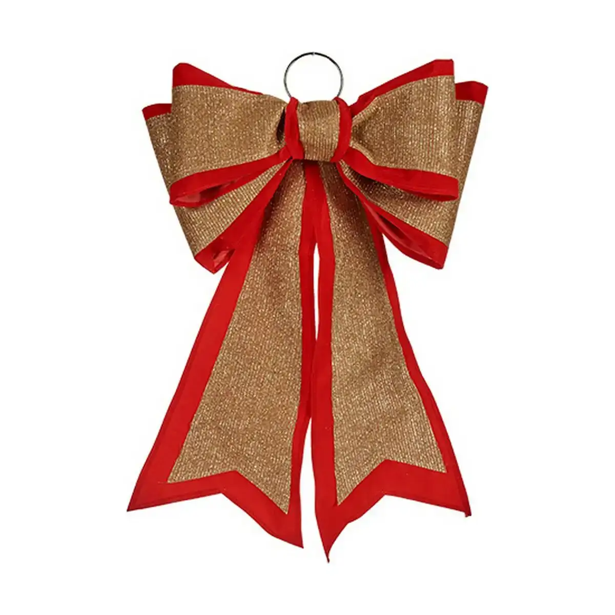 Lien decorations de noel 40 x 60 cm rouge dore pvc_4618. DIAYTAR SENEGAL - Là où Chaque Produit Est une Trouvaille. Explorez notre sélection minutieuse et découvrez des articles qui correspondent à votre style de vie et à vos aspirations.