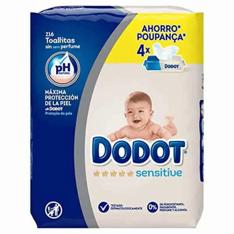 Lingettes sensitive ph dodot 216 uds_2930. Bienvenue chez DIAYTAR SENEGAL - Où Chaque Produit a son Âme. Découvrez notre gamme et choisissez des articles qui résonnent avec votre personnalité et vos valeurs.