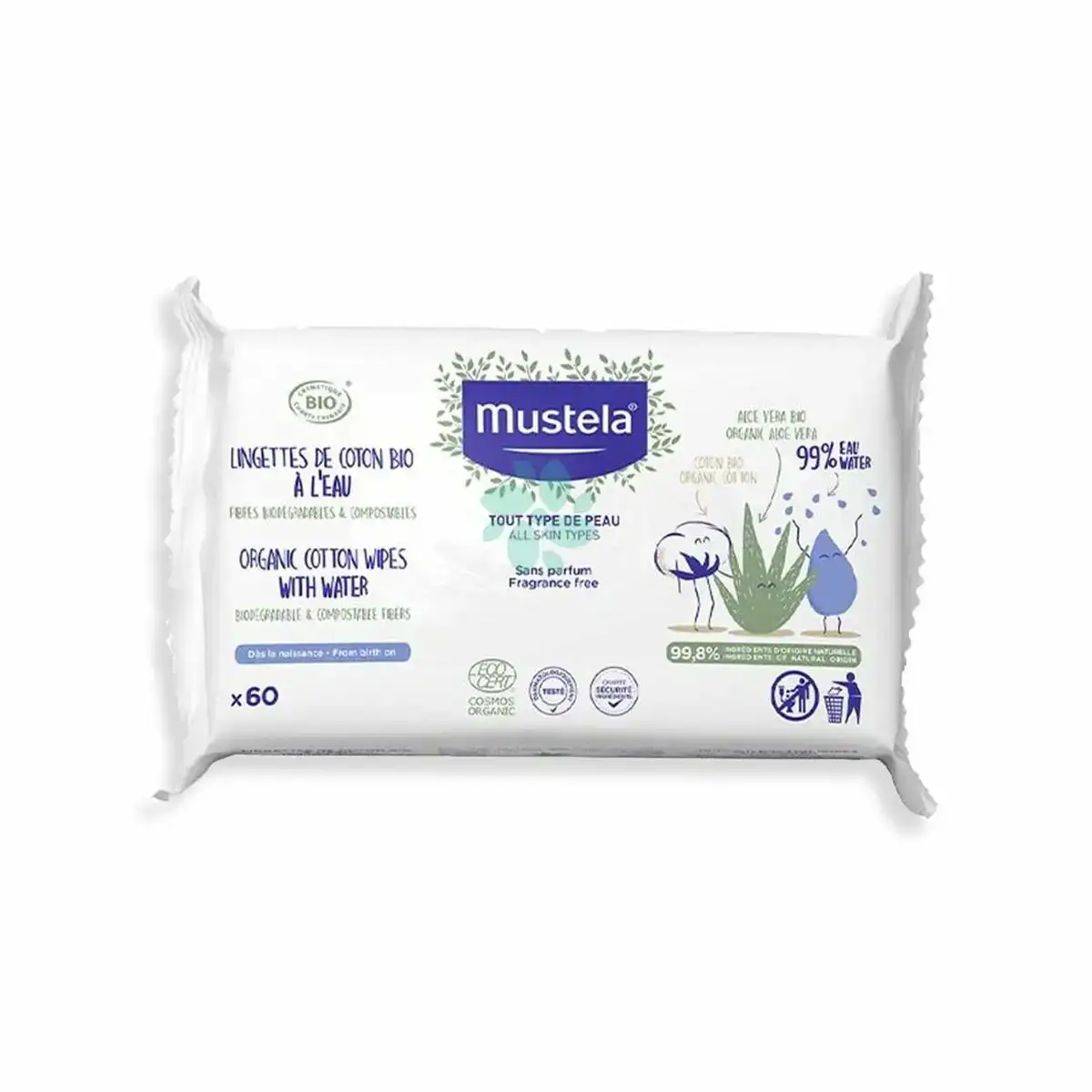 Lingettes to cotton water mustela 1992055 60 ml 60 uds _7136. DIAYTAR SENEGAL - Là où Choisir est une Affirmation de Style. Naviguez à travers notre boutique en ligne et choisissez des produits qui vous distinguent et vous valorisent.