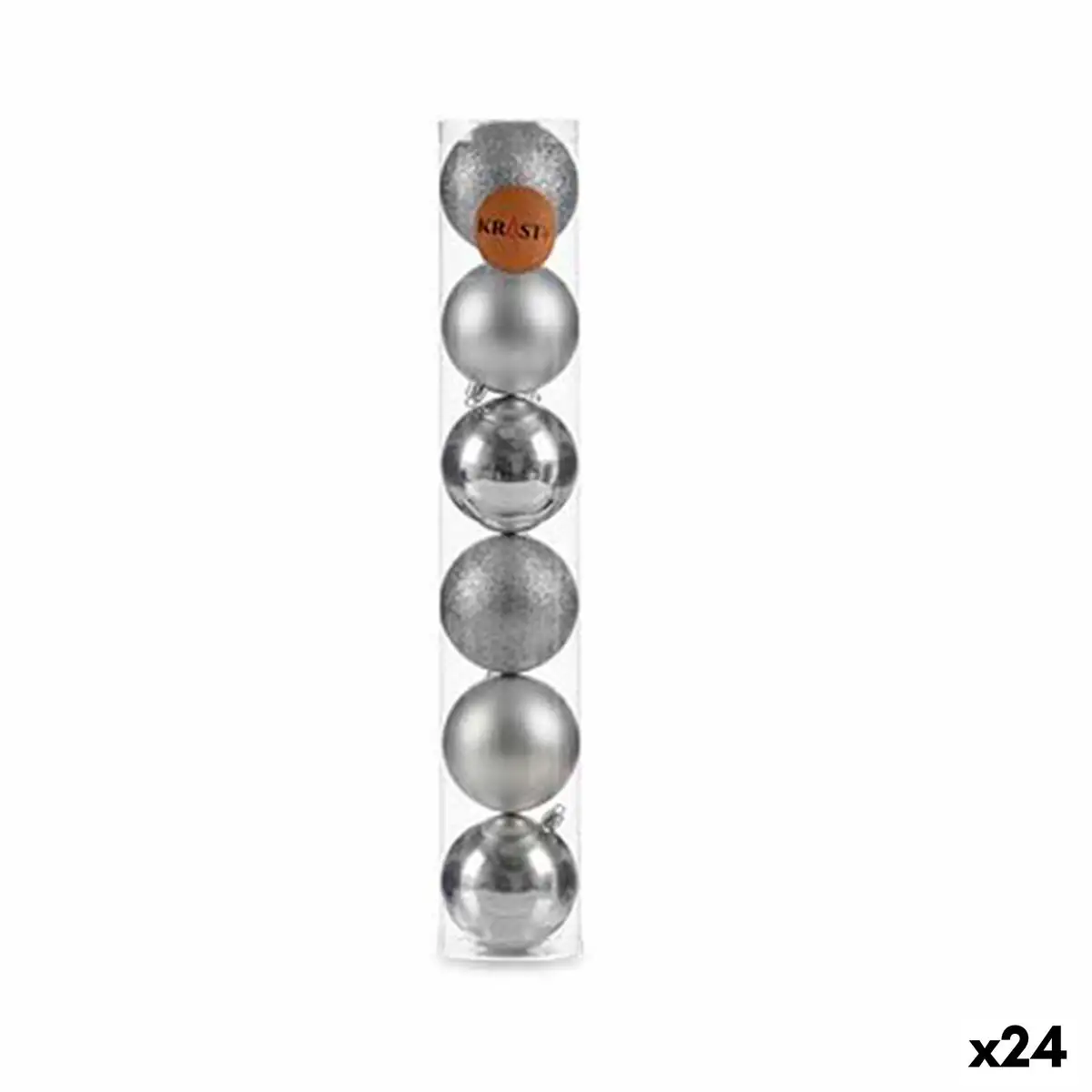 Lot de boules de noel argente pvc 8 x 48 x 8 cm 24 unites _2501. Bienvenue chez DIAYTAR SENEGAL - Où le Shopping Devient un Voyage. Explorez notre plateforme pour dénicher des produits uniques, racontant l'histoire et l'âme du Sénégal.