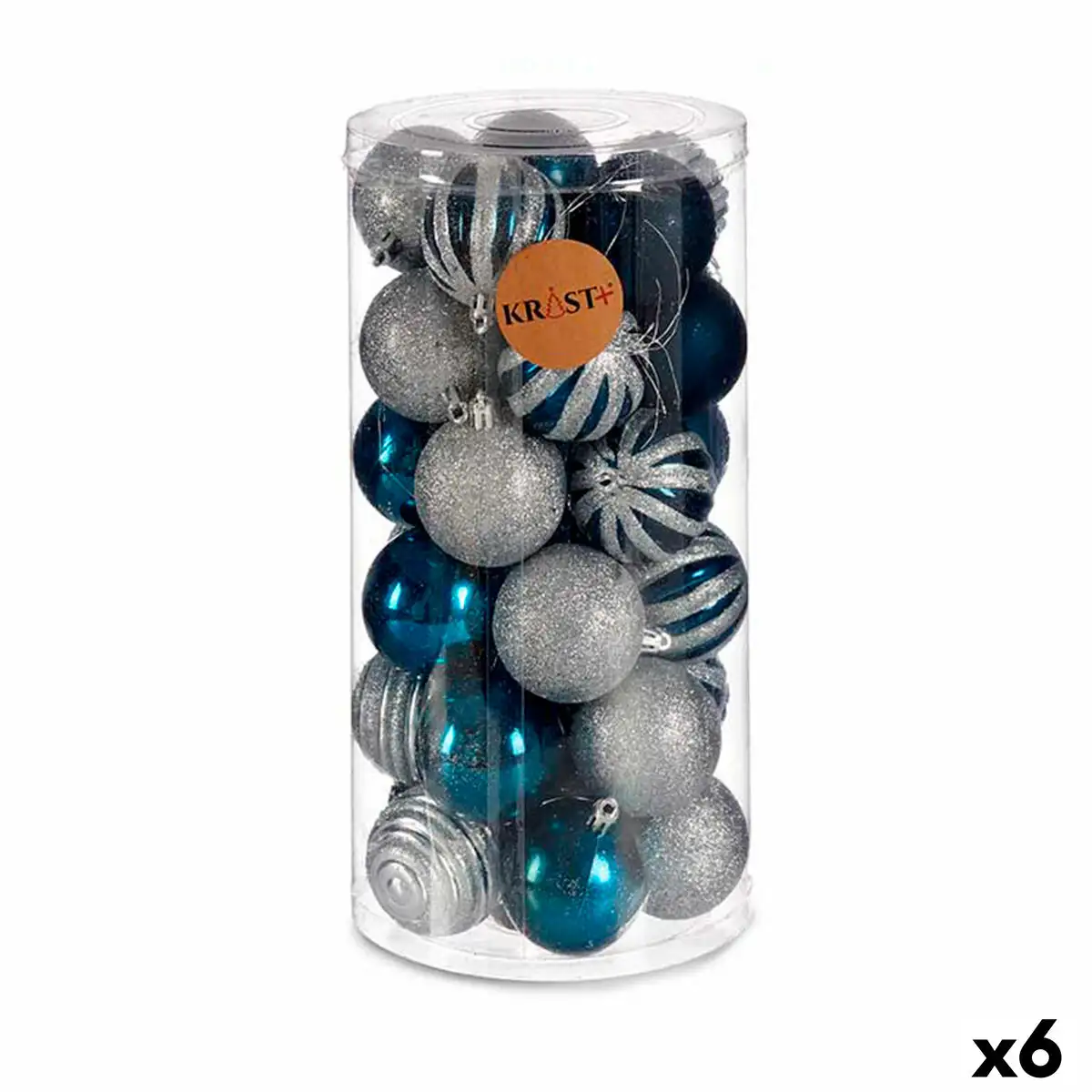 Lot de boules de noel bleu argente plastique o 6 cm 6 unites _2600. DIAYTAR SENEGAL - Votre Destination pour un Shopping Unique. Parcourez notre catalogue et trouvez des articles qui vous inspirent et vous édifient.