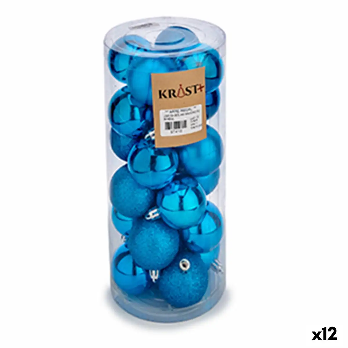 Lot de boules de noel bleu plastique 5 x 6 x 5 cm 12 unites _3837. DIAYTAR SENEGAL - Là où le Shopping Devient une Expérience. Naviguez à travers notre catalogue diversifié et découvrez des produits qui ajoutent de la couleur et de la passion à votre vie.