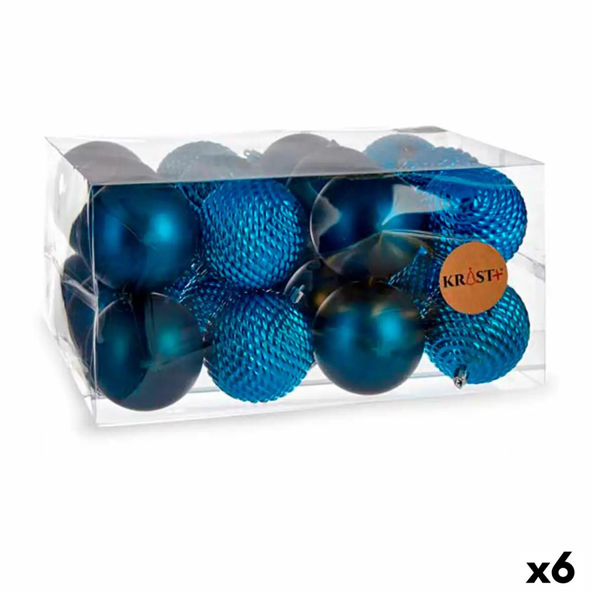 Lot de boules de noel bleu plastique o 8 cm 6 unites _7741. DIAYTAR SENEGAL - Votre Oasis de Shopping en Ligne. Explorez notre boutique et découvrez des produits qui ajoutent une touche de magie à votre quotidien.