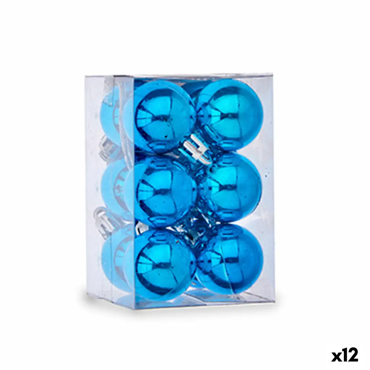 Lot de boules de noel o 3 cm bleu plastique 12 x 6 x 6 cm 12 unites _9232. DIAYTAR SENEGAL - Où Choisir Devient un Plaisir. Découvrez notre boutique en ligne et choisissez parmi une variété de produits qui satisferont tous vos besoins.