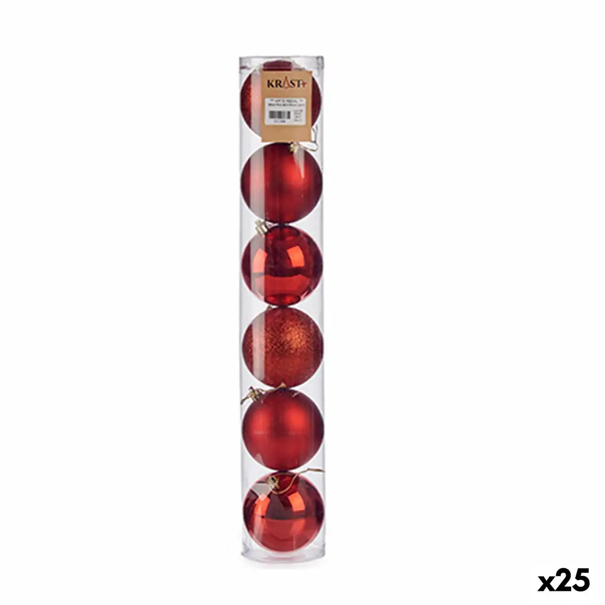 Lot de boules de noel rouge pvc 8 x 9 x 8 cm 25 unites _1891. DIAYTAR SENEGAL - Où Choisir est une Célébration de l'Artisanat. Explorez notre boutique en ligne et choisissez des articles qui incarnent l'art et le savoir-faire du Sénégal.