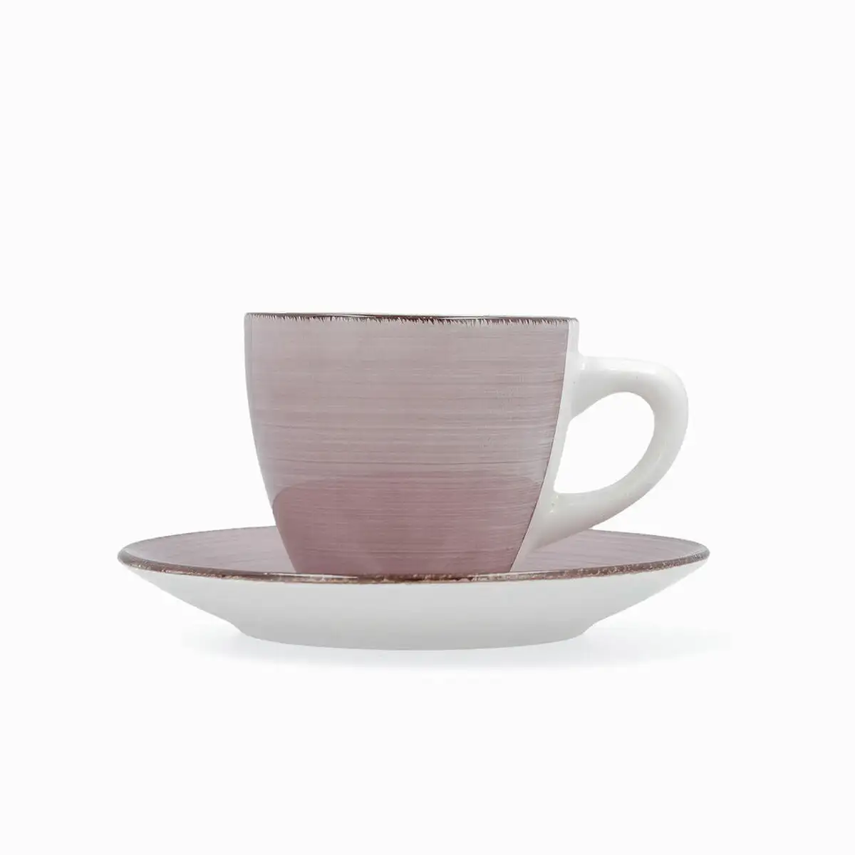 Lot de tasses avec soucoupes quid vita morning ceramique rose 22 cl 4 pcs _8786. DIAYTAR SENEGAL - Votre Escale Shopping incontournable. Explorez notre boutique en ligne et dénichez des trésors qui reflètent la richesse culturelle et la modernité du Sénégal.