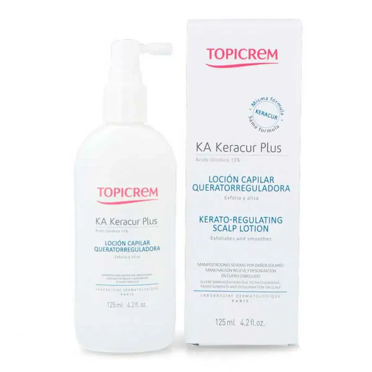 Lotion capillaire topicrem ka keracur plus exfoliant 125 ml_2625. DIAYTAR SENEGAL - L'Art de Choisir, l'Art de S'émerveiller. Explorez notre gamme de produits et laissez-vous émerveiller par des créations authentiques et des designs modernes.