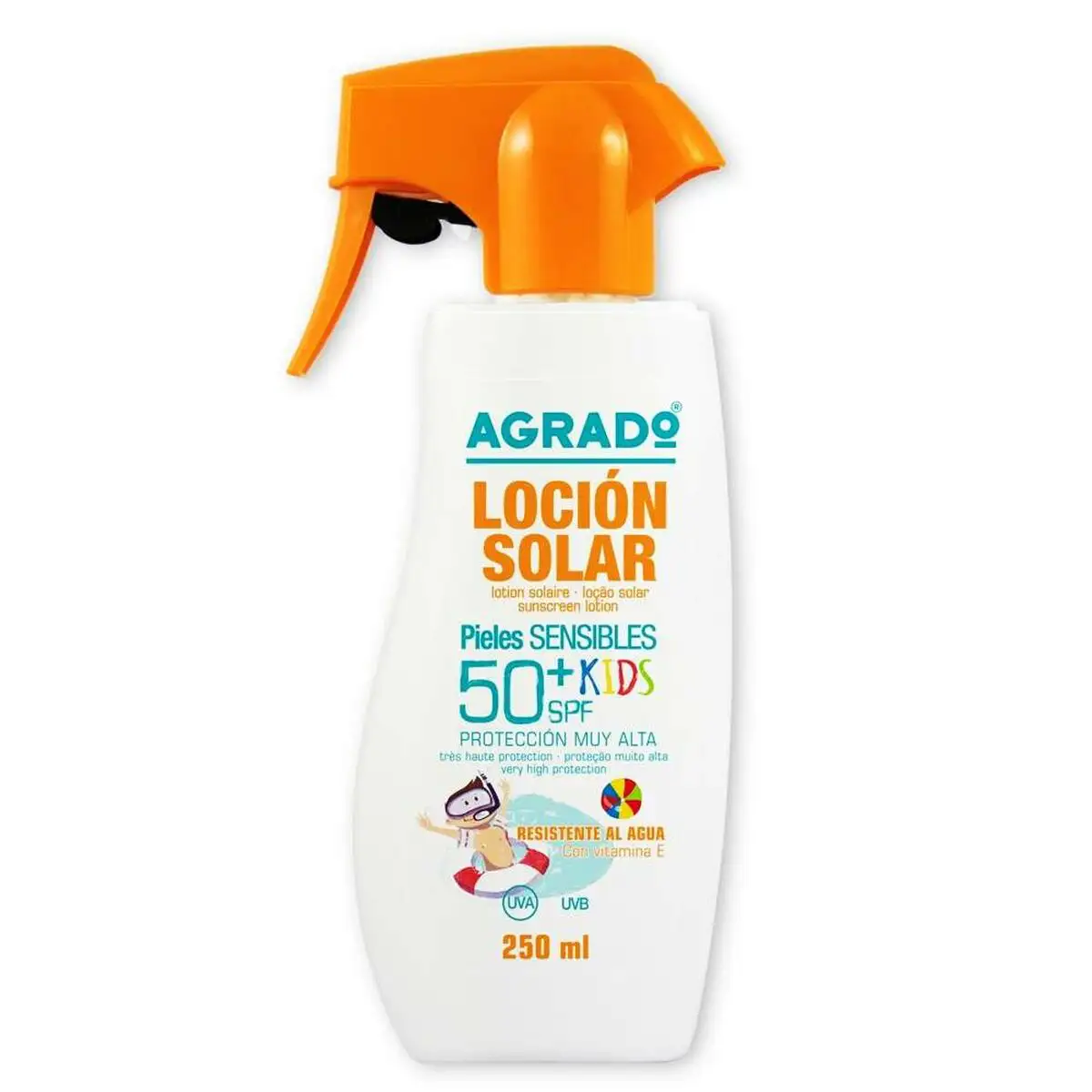 Lotion solaire agrado enfant spf 50 250 ml_4685. DIAYTAR SENEGAL - L'Art de Vivre l'Élégance Accessible. Parcourez notre gamme variée et choisissez des produits qui ajoutent une touche de sophistication à votre style.