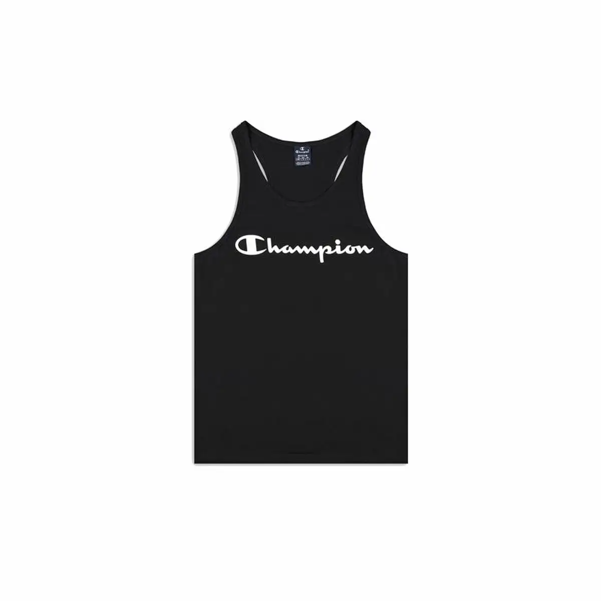 Maillot de corps sans manches pour homme champion tank top noir_3468. DIAYTAR SENEGAL - Votre Passage vers l'Élégance Abordable. Explorez notre collection où chaque produit est choisi pour sa qualité et son accessibilité, incarnant ainsi l'essence du Sénégal.