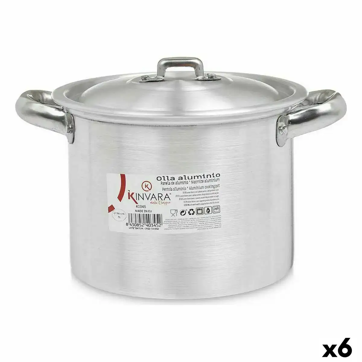 Marmite avec couvercle argente aluminium 23 5 x 15 x 18 cm 6 unites _5120. Bienvenue sur DIAYTAR SENEGAL - Où le Shopping est une Affaire Personnelle. Découvrez notre sélection et choisissez des produits qui reflètent votre unicité et votre individualité.
